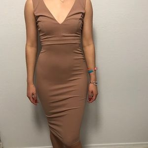 Long Nude Dress